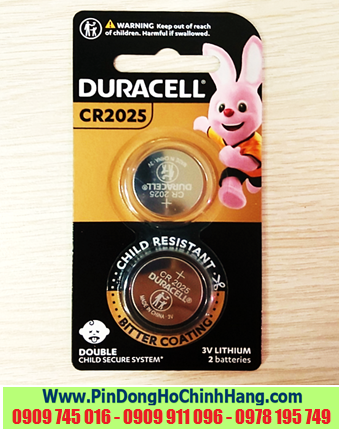 Vỉ 2viên Pin Duracell CR2025/DL2025